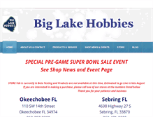 Tablet Screenshot of biglakehobbies.com